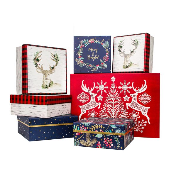 Custom folding paper boxes Shipping Packing Box Kraft Mailer Cardboard Corrugated Foldable - Imagen 3