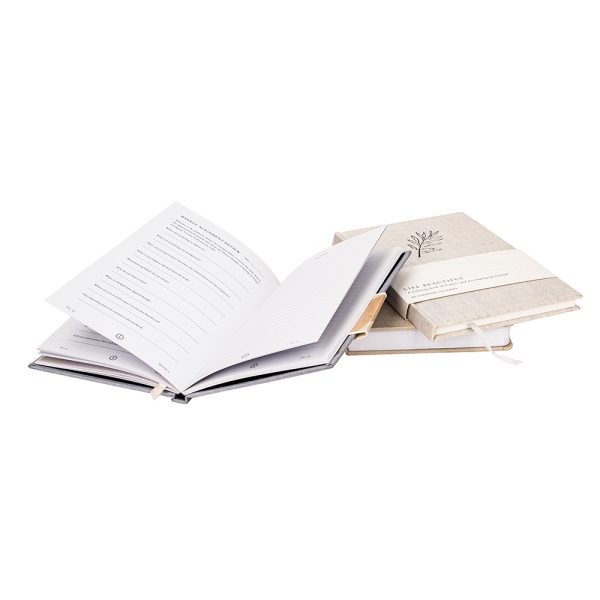Custom Thick Cloth Cover Notebook Printed A5 Hardcover Lay Flat Hardbound Cover Linen Journal Promotion Diary School Supplies - Imagen 4