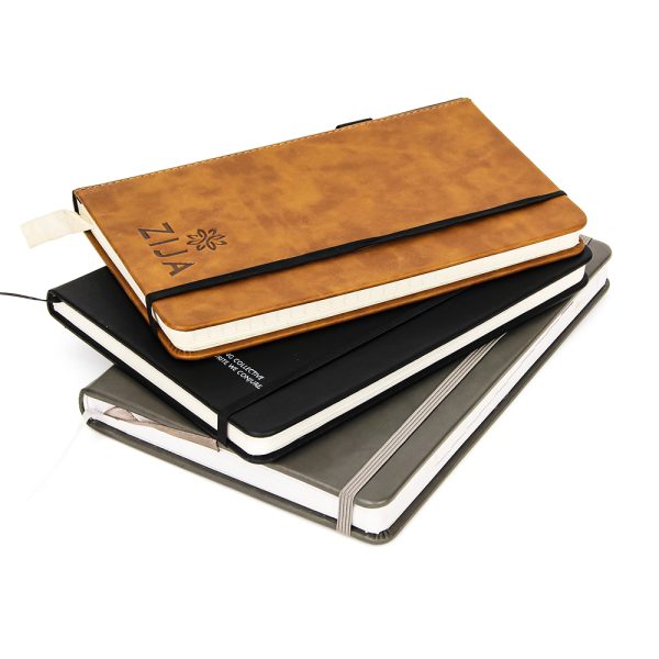 Office Supplier Production Custom Business PU Leather Notebook with Lock Type High-end Stationery Notebook - Imagen 3