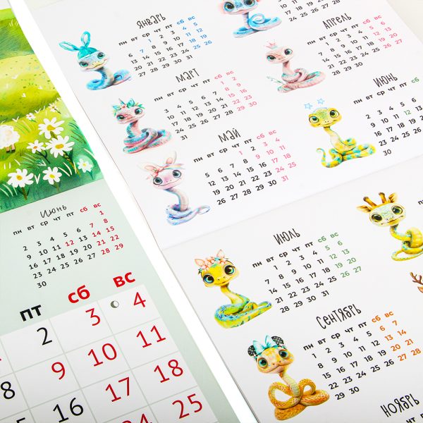 2025 Saddle Stitching Wall Calendar Printing Service China Wholesale Customised Binding Monthly 2025 Wall Calendar - Imagen 7
