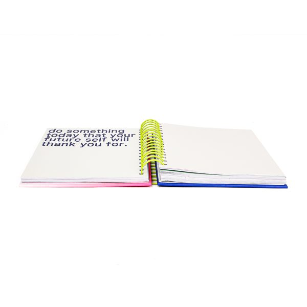 Custom spiral notebook printing pink A4 / A5 hard cover spiral notebook with double wire O ring - Imagen 4