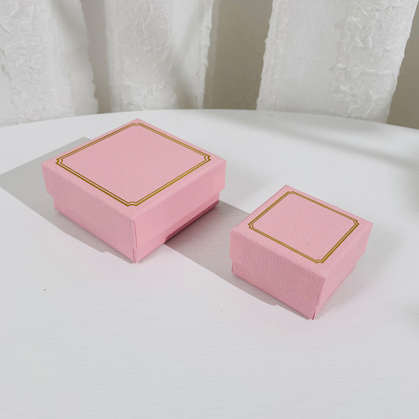 Custom Earrings Necklace box Bracelet Ring Paper Pink White Jewelry Drawer Packing Box - Image 5