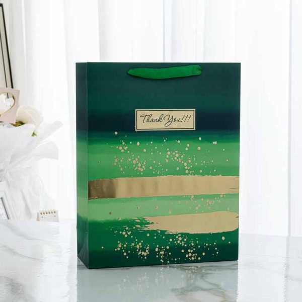 Custom Luxury Gift Packing Bag Gold Silver Shimmer Designed Glitter Paper Carrier Girl for Birthday Party - Image 3