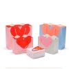 Hot Sale Red Heart Paper Bags Shaped White Cardboard Handle pink Shopping Bag Gift Packing for Small Business – Bild 5