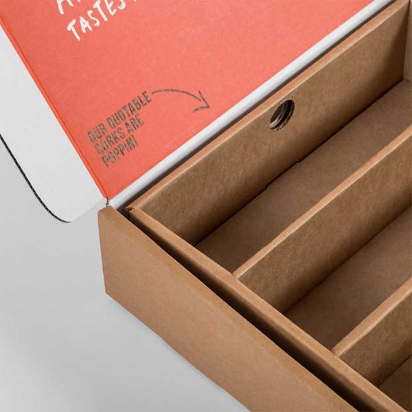 Recyclable Custom Wine Packing boxes Shipping Boxes Bottle Insert Kraft Paper Mailer  Beer VODKA for Gift Packaging Box ﻿ - Image 3